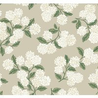 Rifle Paper Co. Hydrangea Wallpaper, Non Woven in Beige by DecoratorsBest | DecoratorsBest