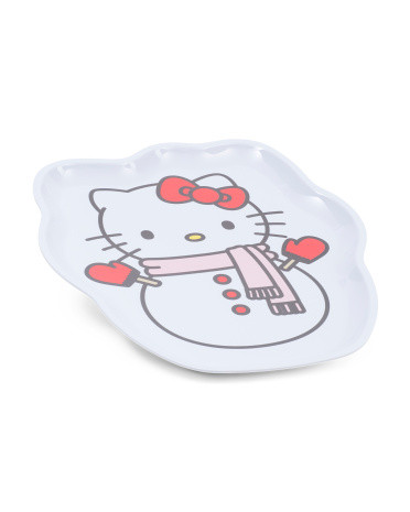 Hello Kitty Snowman Melamine Tray | TJ Maxx