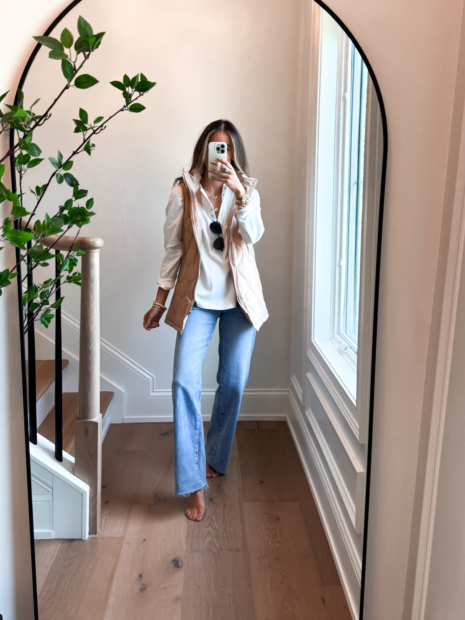 Scroll to shop. Casual vest outfit. Wearing a small vest and pullover top. Jeans are my tts - 25. Follow for more.

#LTKootd #LTKgrwm #LTKdayinmylife
