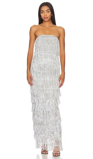 Samara Gown in Silver | Revolve Clothing (Global)