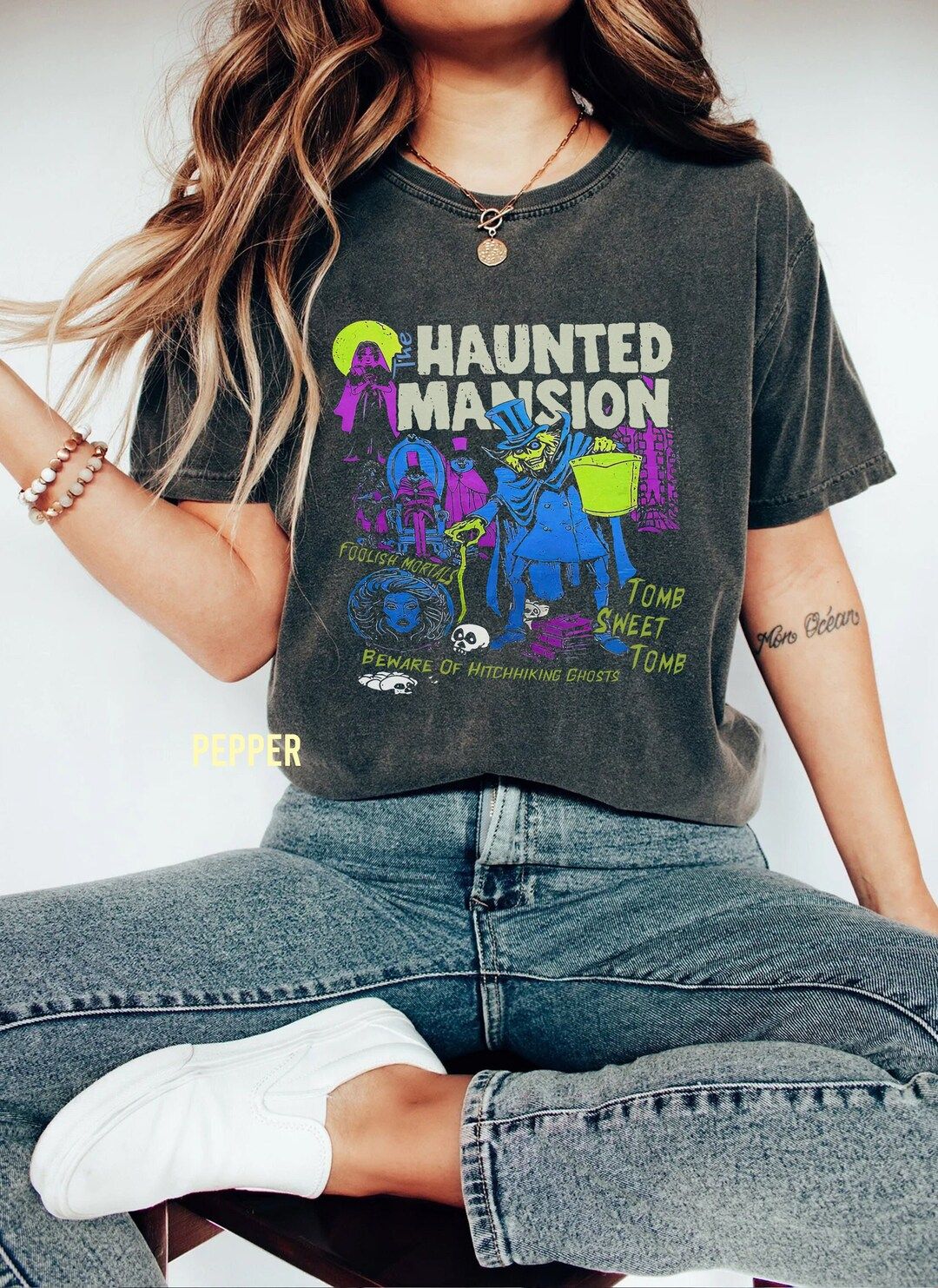 Vintage the Haunted Mansion Comfort Colors Shirt, Disney the Haunted Mansion Shirt, Halloweem Par... | Etsy (US)
