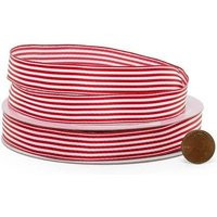 Red White Striped Hair Bow Ribbon - 5/8"" X 25 Yards, Wired Edges, Christmas Gift Decor, Giftwrapping, Presents, Valentine's Day Decoration | Etsy (US)