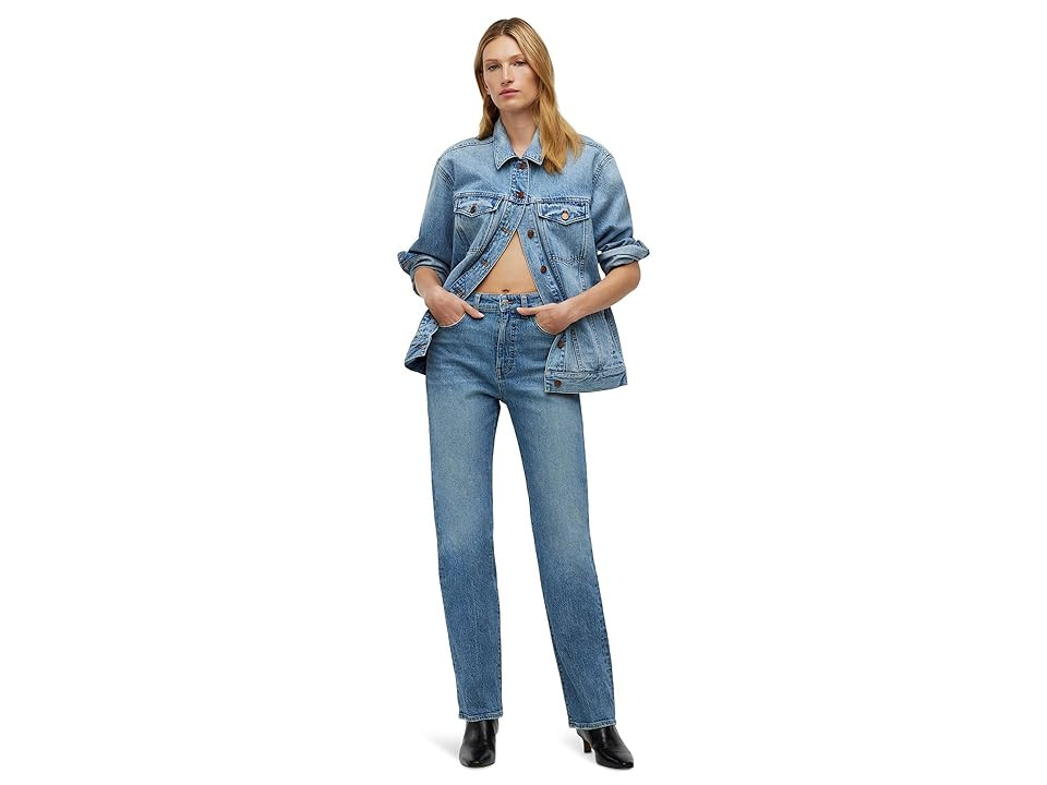 Madewell The 90's Straight Jeans in Rondell Wash Women's Jeans Rondell Wash : 31, Cotton/Denim/Elastane | Zappos