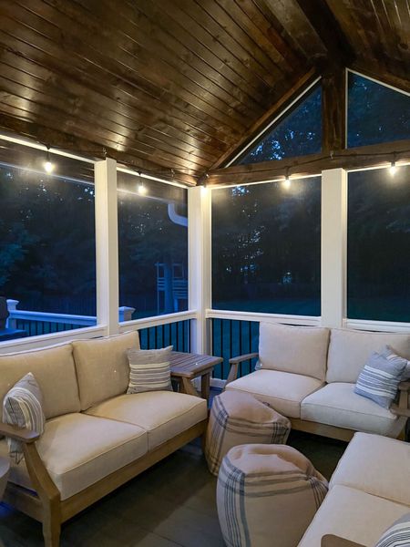 I’m dreaming of warmer weather to enjoy our outdoor living space. We love these outdoor string lights! Buy now on sale! Screened in porch | outdoor living 

#LTKhome #LTKsalealert