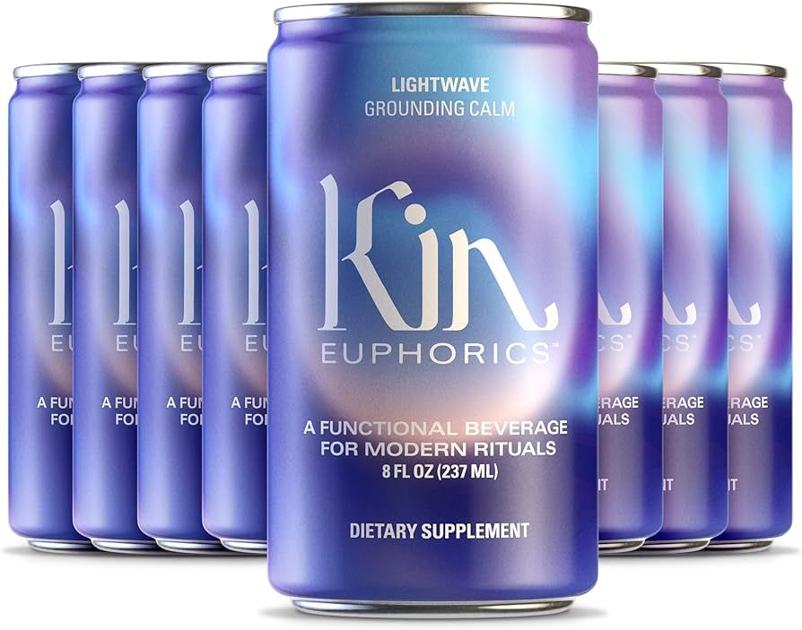 Lightwave by Kin Euphorics, Non Alcoholic Spirits, Ready to Drink, Nootropic, Botanic, Adaptogen ... | Amazon (US)