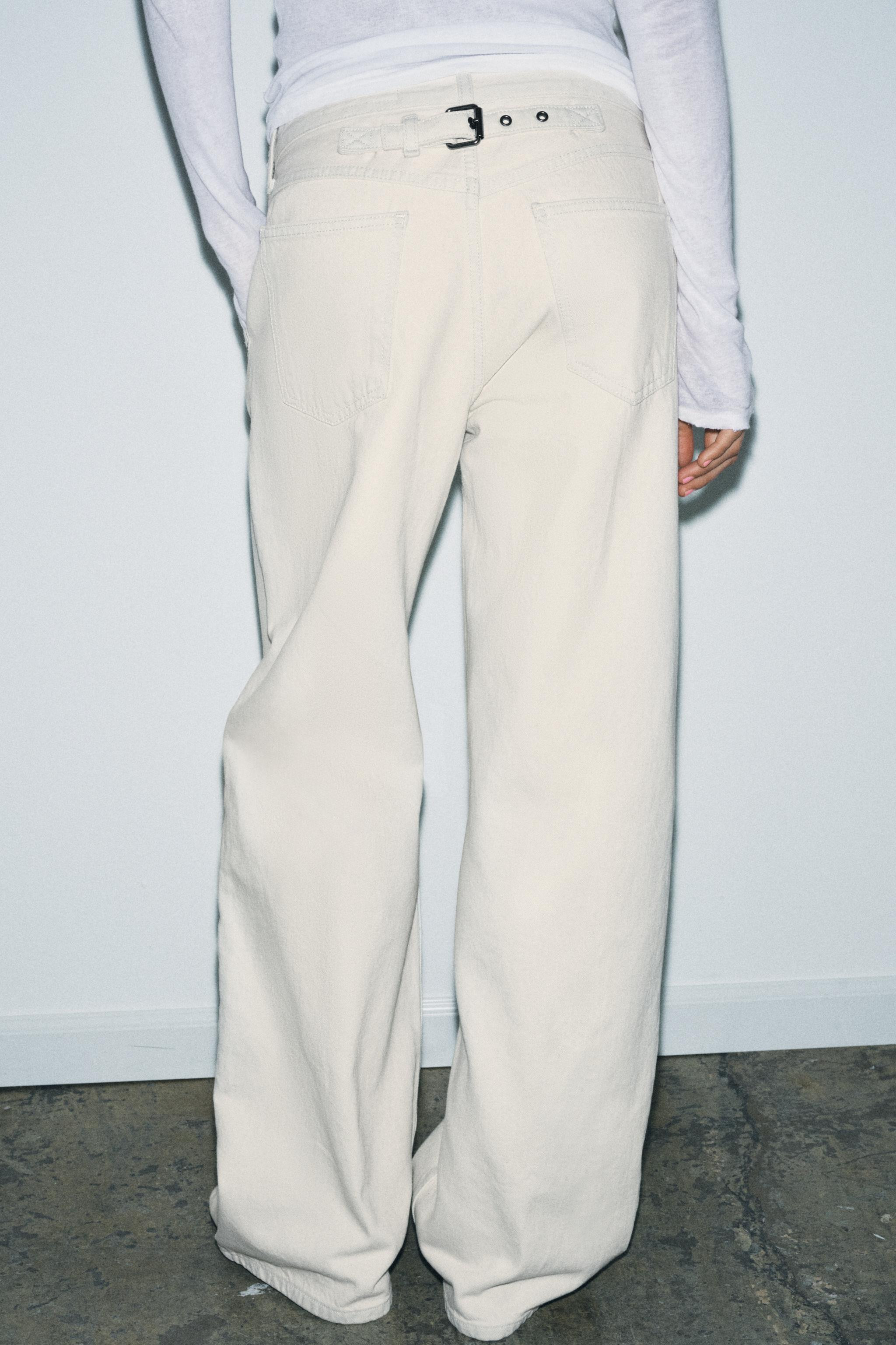 ZW COLLECTION MID-WAIST JEANS WITH BELT LOOP | Zara UK