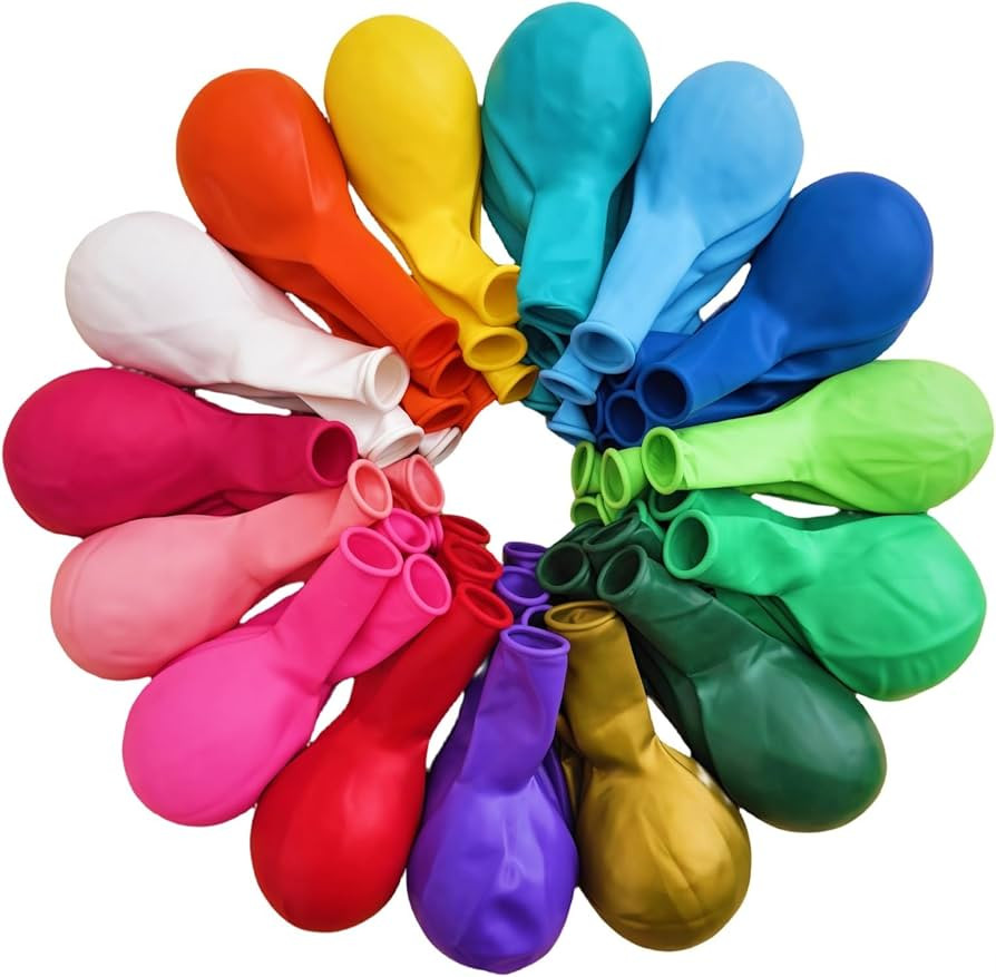 Amazon.com: 300 Pcs 12 Inch Balloons 15 Kinds Colors Latex Colorful Party Balloon Bulk for Various Party Events Decorations : Home & Kitchen | Amazon (US)