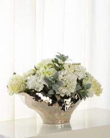Silver Moonlight Floral Arrangement | Horchow