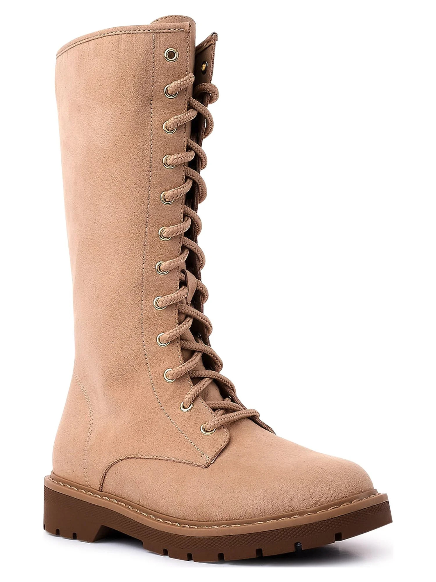Wonder Nation Little Girl & Big Girl Lace Up Riding Boot, Sizes 13-6 | Walmart (US)