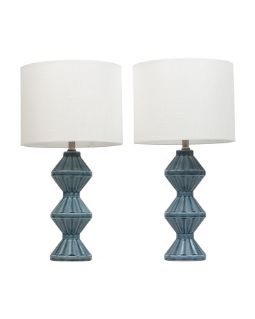 2Pk 25In Ceramic Table Lamps | TJ Maxx