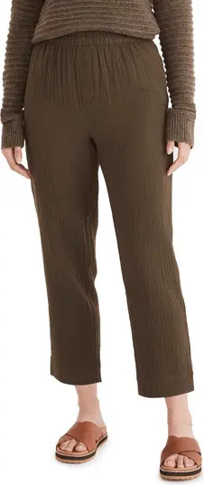 Madewell Huston Lightspun Pull-On Tapered Crop Pants | Nordstrom | Nordstrom