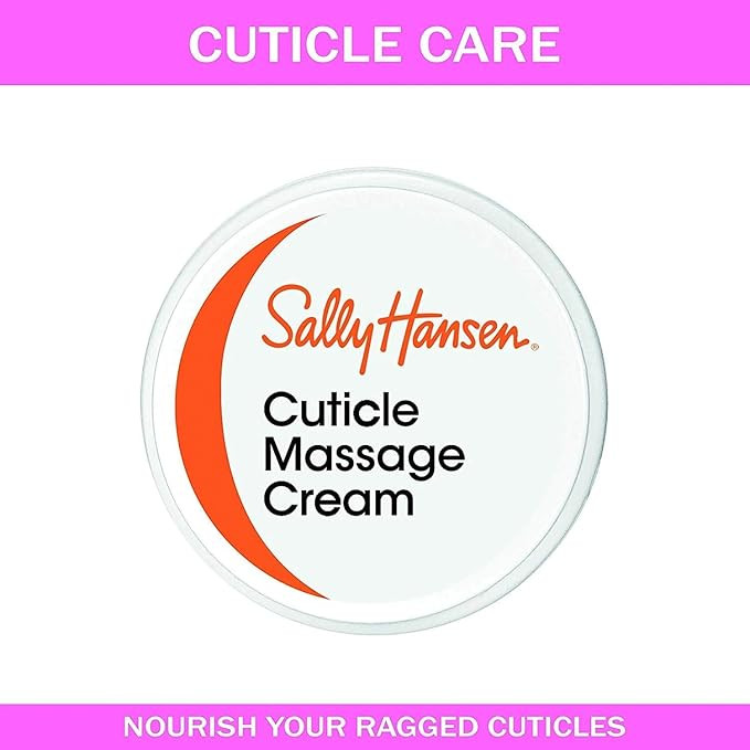 Sally Hansen Cuticle Massage Cream, Cuticle Care, Nourishing, Includes Apricot Oil | Amazon (US)