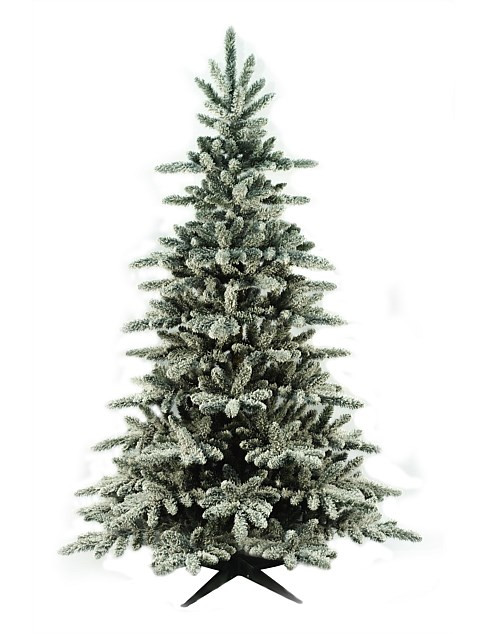 David Jones 210cm Flocked Norwegian Spruce Christmas Tree | David Jones | David Jones (Australia & New Zealand)