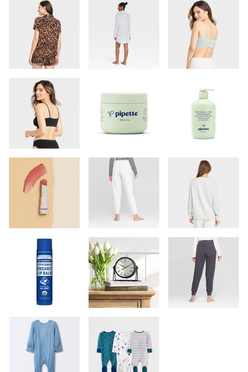 Random target order- comfy outfits for mom and baby, baby essentials, nursery clock 