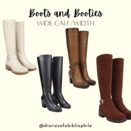 Fall boots, leather boots, wide calf boots, suede boots, heeled boots, white boots, Naturalizer shoes, 

#LTKSeasonal #LTKshoecrush #LTKplussize