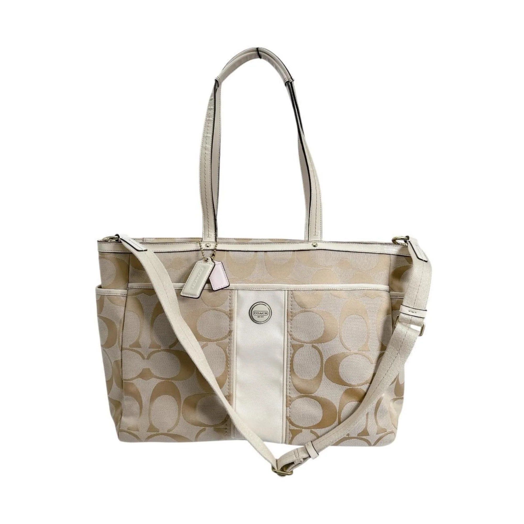 Coach Canvas Handbag Tote Bag (Pre-Owned) | Shop Simon