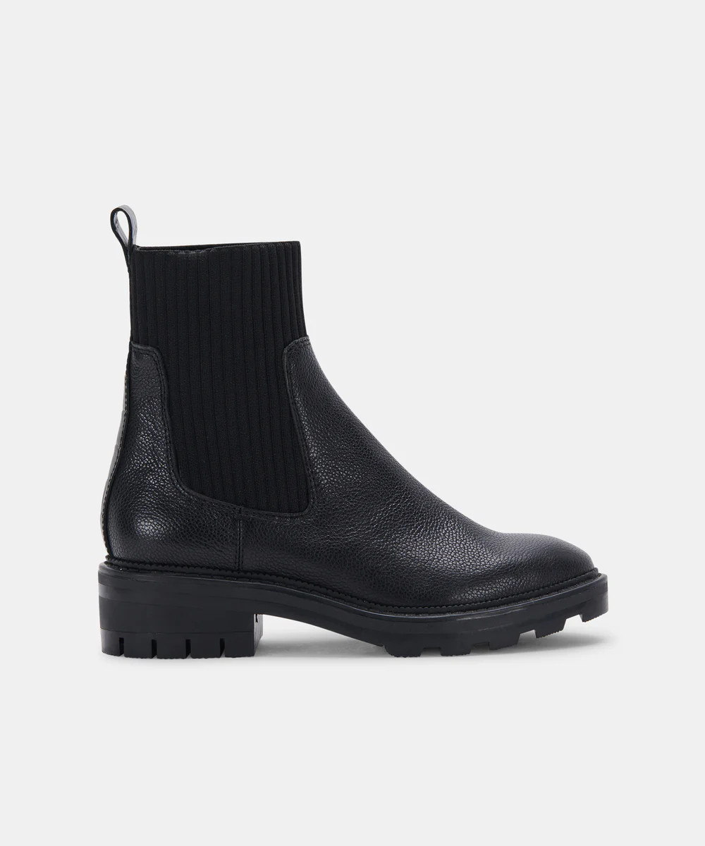 LINZA BOOTS IN BLACK LEATHER | DolceVita.com