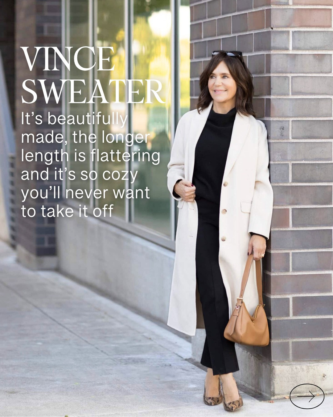 For years, I helped clients in the dressing room with this sweater. I don't know what took me so long to get one myself, but once I did, I wore it 3 days in a row!! 

 #LTKstorytime #LTKOver40 #LTKWorkwear