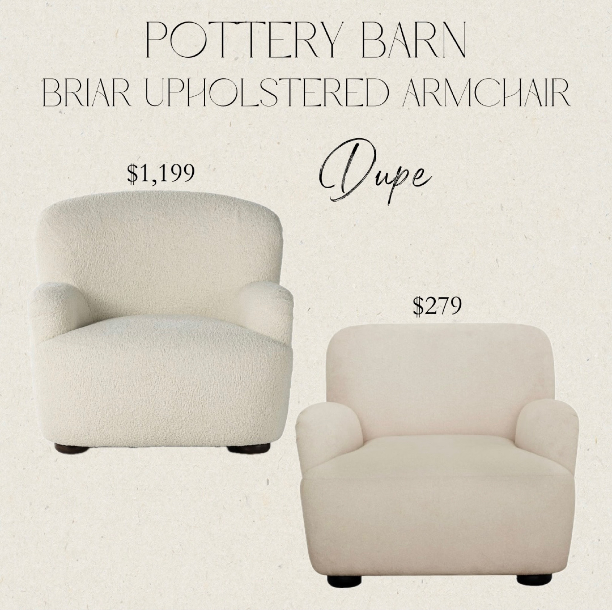 Pottery Barn Briar Upholstered Armchair Dupe // Walmart Better Homes & Gardens Waylen Accent Chair 



#LTKhome