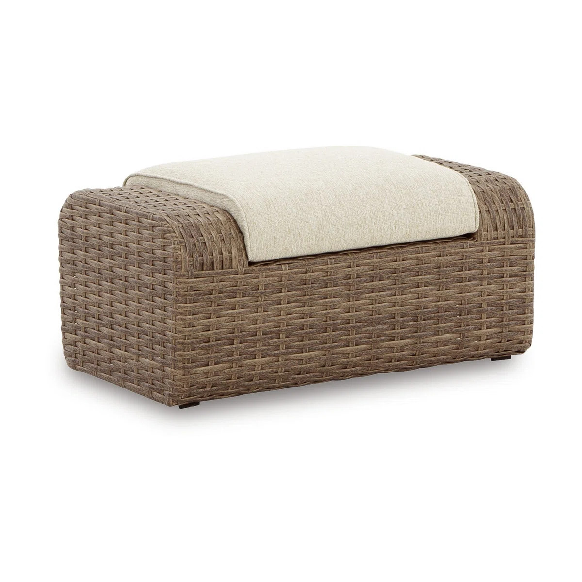 Ebern Designs Shannondale Sandy Bloom Outdoor Ottoman with Cushion & Reviews | Wayfair | Wayfair North America