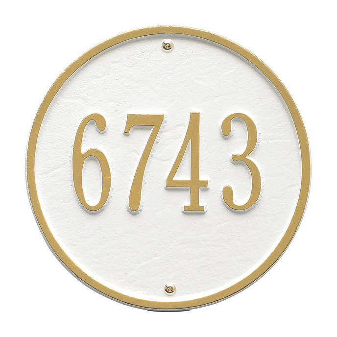 Bedford Round Wall Address Plaque | Ballard Designs, Inc.