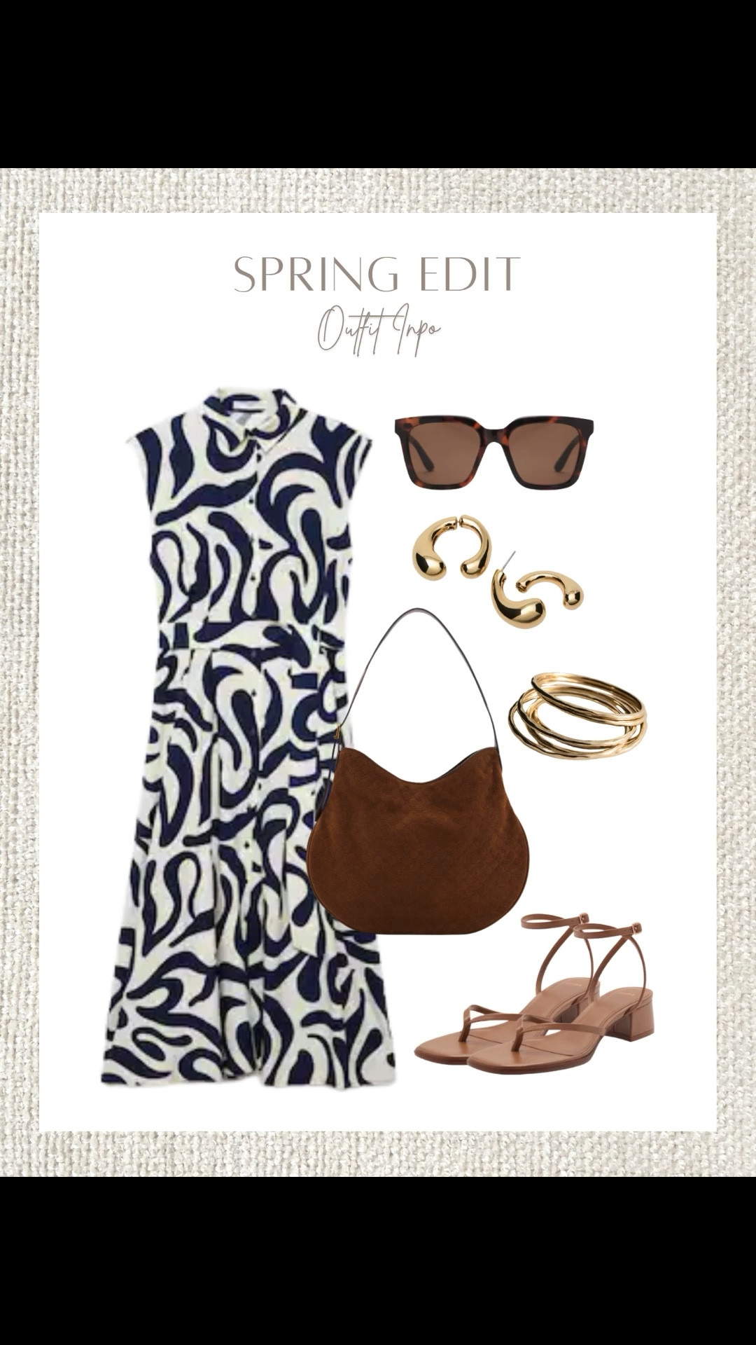 Easy, breezy, and a little artsy. This printed dress is perfect for spring strolls or casual brunch dates. Just add earthy accessories and you’re good to go!

spring outfit inspo, printed shirt dress, casual spring dress, everyday spring look, brown accessories, comfortable spring sandals, LTK spring style, spring fashion ideas, day-to-night outfit, weekend look, stylish and comfy outfit



#LTKStyleTip #LTKItBag #LTKOver40