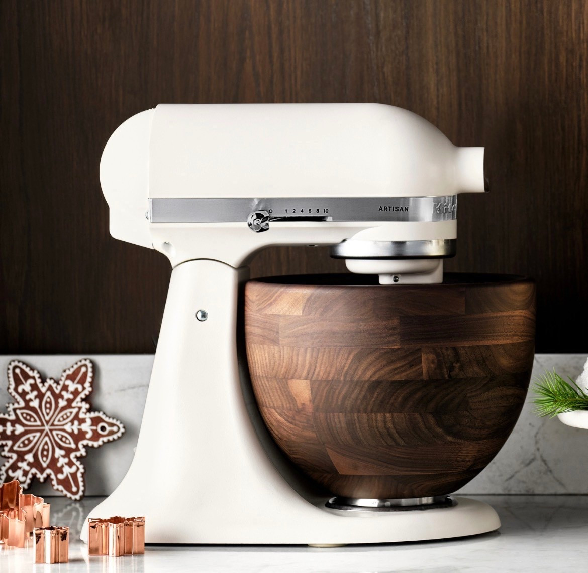 KitchenAid® Porcelain Artisan Stand Mixer with Walnut Bowl, 5-qt, holiday gift, foodie, baker, kitchen appliancees

#LTKGiftGuide #LTKHome