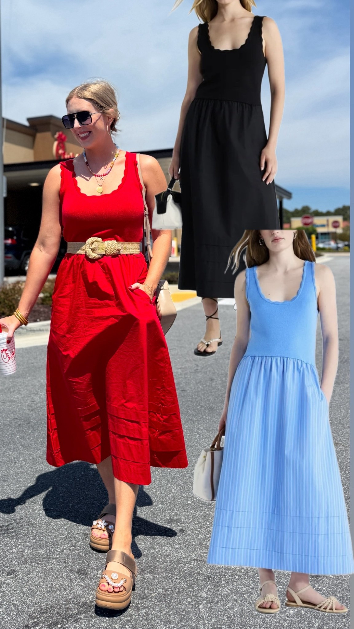 This red midi dress comes in 2 new colors!

#LTKgrwm #LTKdayinmylife #LTKMothersDay