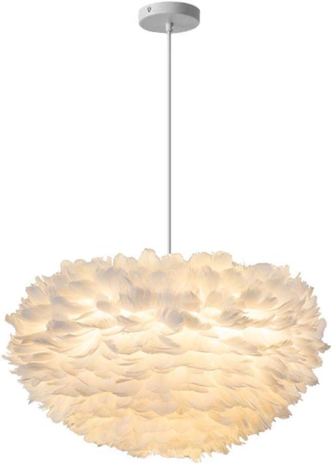 Modo Lighting Nordic Feather Ceiling Pendant Light Fixture Modern Contemporary Decor Chandelier 1... | Amazon (US)