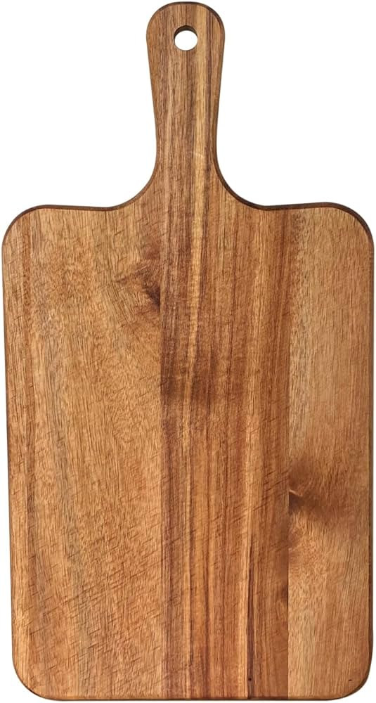 17x9 Inch Acacia Cutting Board Wood Serving Board with Handle Acacia Chopping Board for Home Kitc... | Amazon (US)