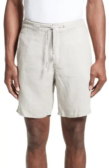 Men's Onia Max Linen Shorts, Size Small - Beige | Nordstrom
