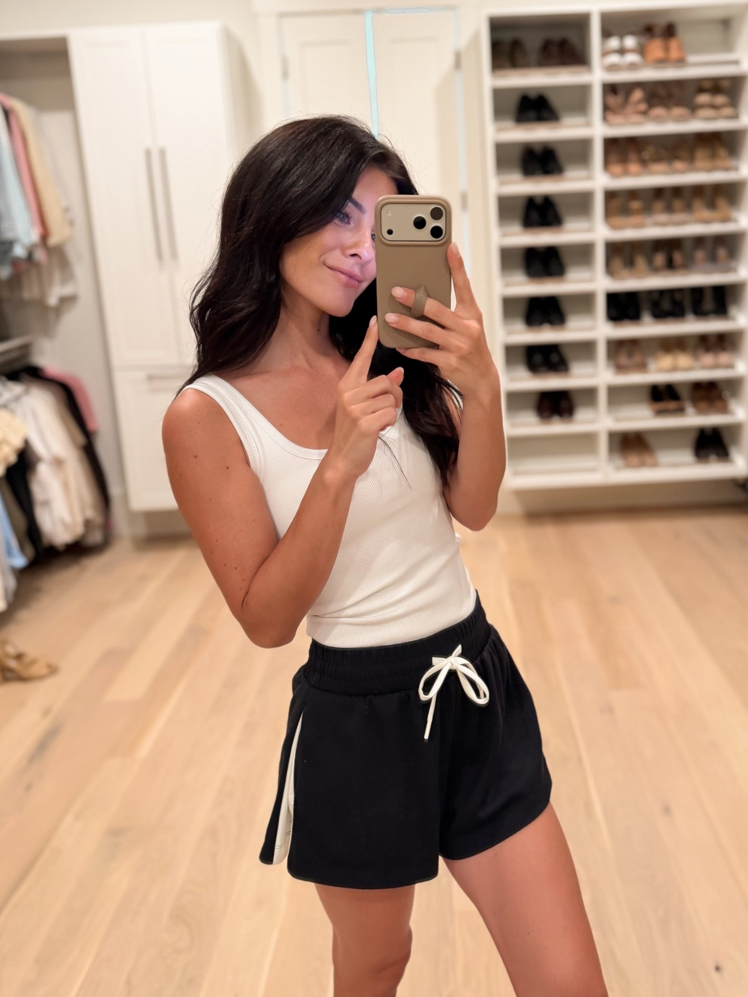 Xs built in bra tank. S in shorts. 

Lounge wear. Comfy basics

#LTKgrwm #LTKmomlife #LTKPetite