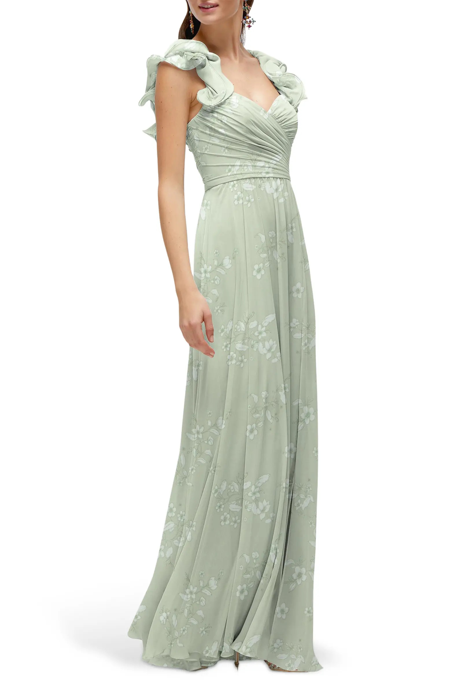 After Six Ruffle Strap Gown | Nordstrom | Nordstrom