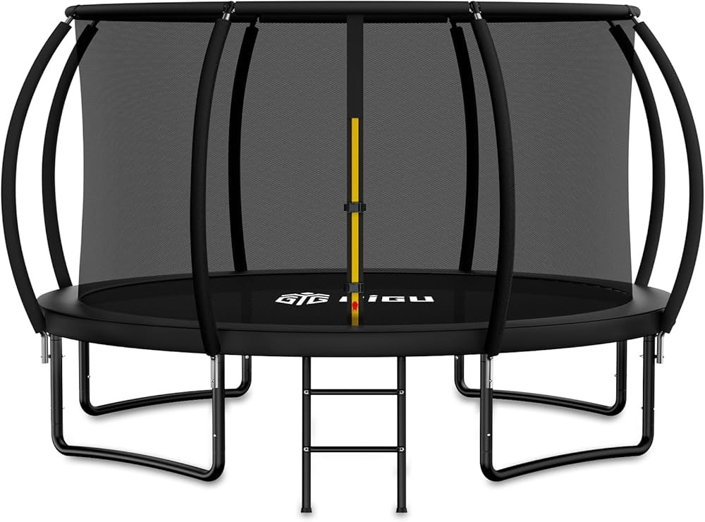 Gigu 10FT 12FT 14FT 15T 16FT Recreational Trampolines with Enclosure Net and Ladder and Anti-Rust... | Amazon (US)