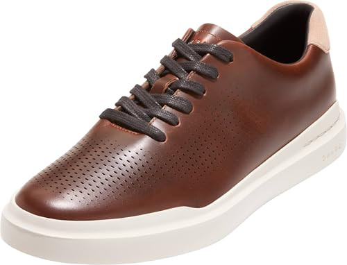 Cole Haan Men's Grandpro Rally Laser Cut Sneaker, Acorn/Sesame/Ivory, 8 Wide | Amazon (US)