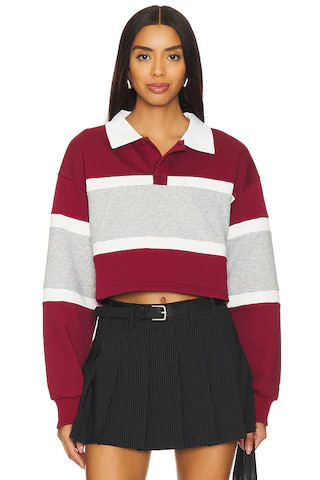 superdown Juliet Cropped Polo in Multi from Revolve.com | Revolve Clothing (Global)