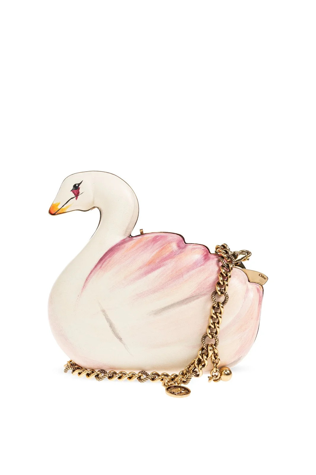 Chloé Tropicus Swan Chain Clutch Bag | Cettire Global
