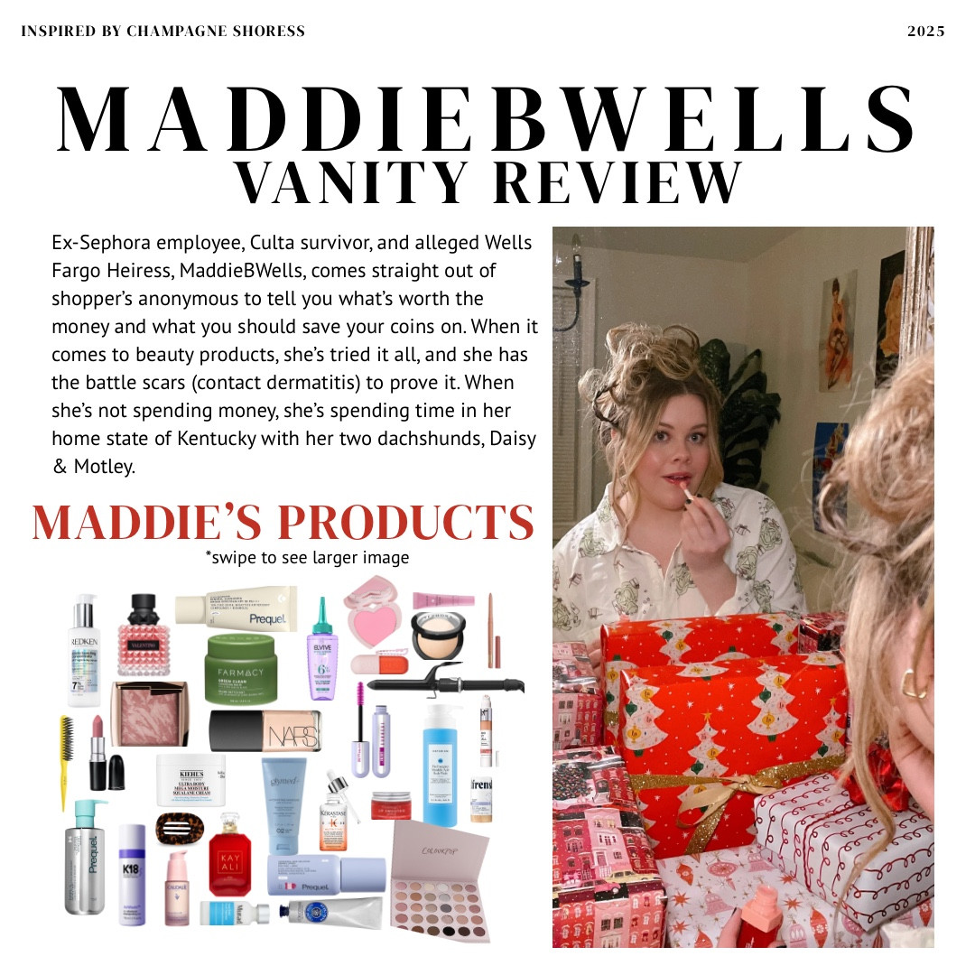 I love this vanity review idea!! created by champagneshoress on tiktok!! here’s what’s on my vanity review  

#LTKGiftGuide #LTKU #LTKBeauty