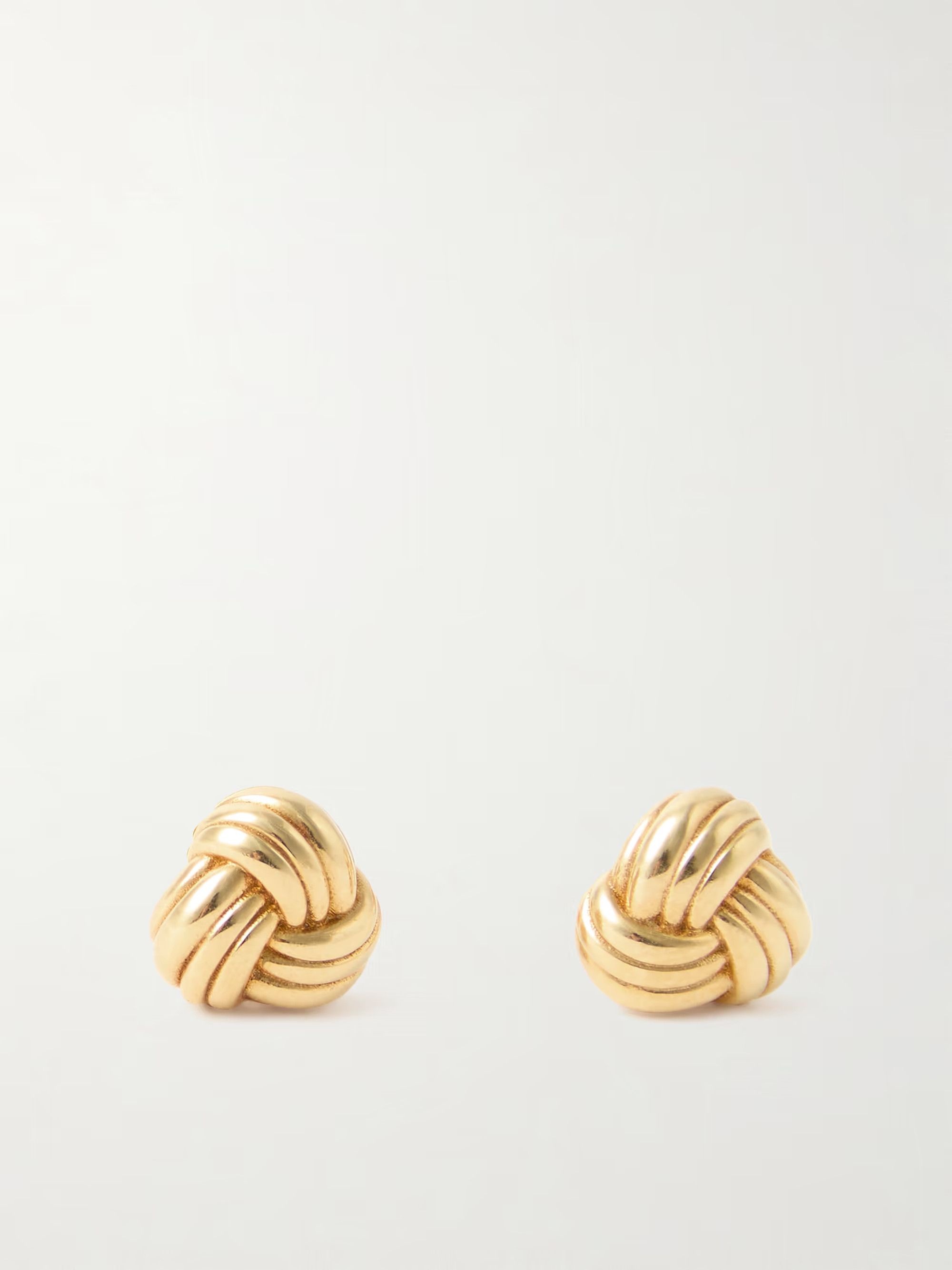 Knot gold-plated earrings | NET-A-PORTER (US)