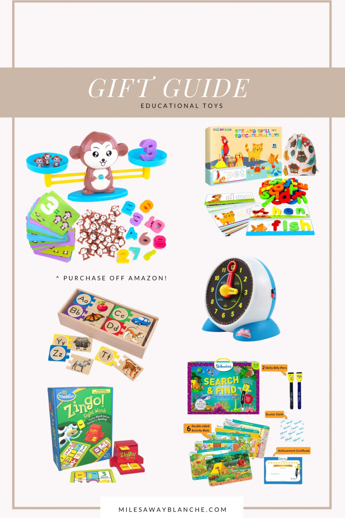 Educational toys for the littles! Ordered the monkey for Calihan as it is his favorite at school! There’s a massive price difference between the Amazon and target one. Purchase off Amazon for it to be the $19.99! 

#LTKsalealert #LTKGiftGuide #LTKkids