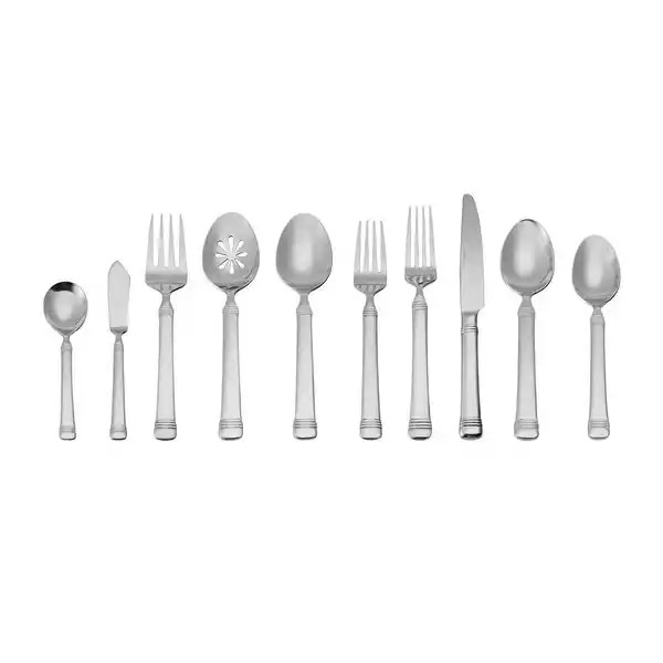 Fitz and Floyd 18.0 Everyday Bistro Band 45-Piece Flatware Set | Bed Bath & Beyond