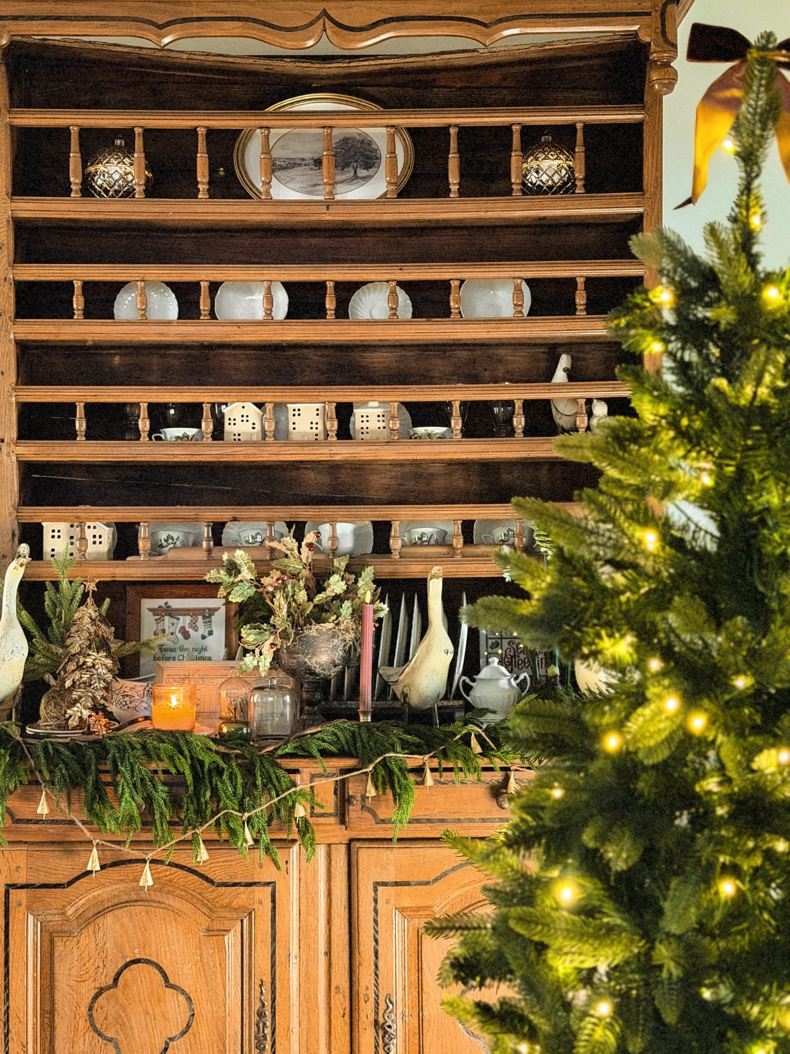 Christmas hutch. 🫶🏼

#LTKHoliday #LTKHome #LTKSeasonal
