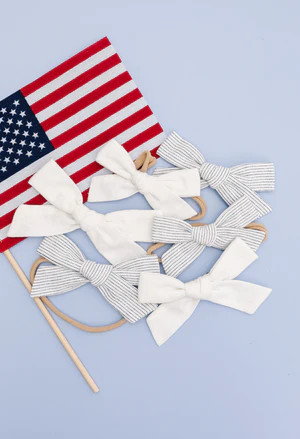 White Dungaree Poppy | Little Poppy Co