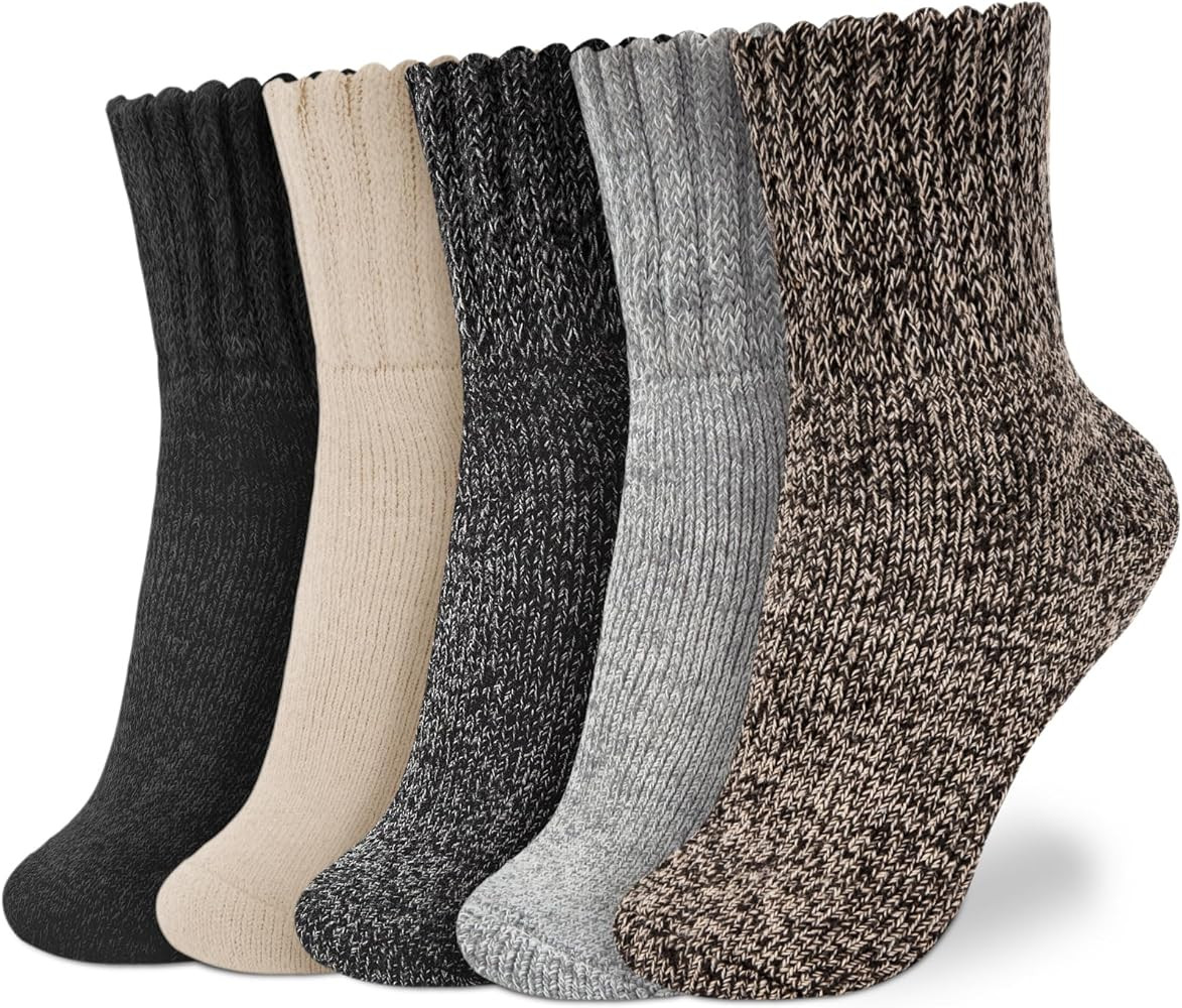 Senker Fashion Boot Socks Wool Crew Sock | Amazon (US)