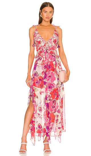 Diana Dress in White Coming Up Roses | Revolve Clothing (Global)