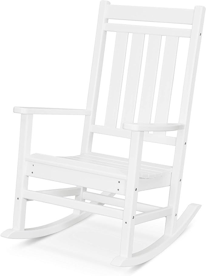POLYWOOD® Estate Rocking Chair, White | Amazon (US)