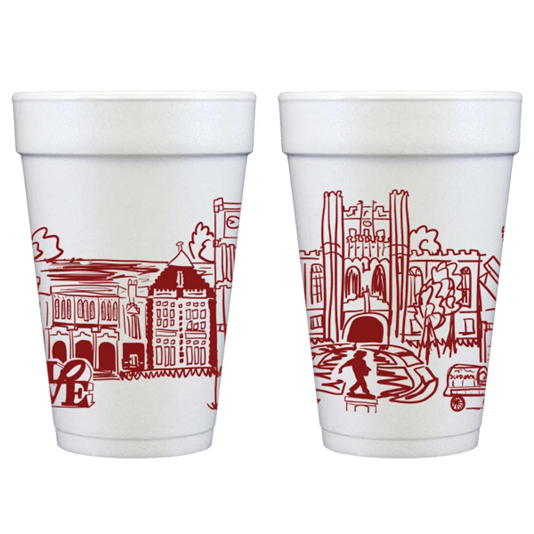 University of Oklahoma Skyline Foam Cup 10 Pack Norman, Oklahoma - Etsy | Etsy (US)