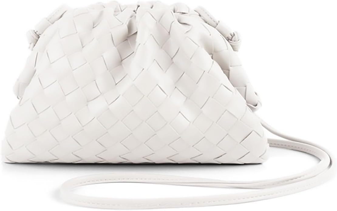 Woven Dumpling Small Bag for Women Clutch Purses, Cloud Crossbody Handbag Soft Shoulder Mini Bag | Amazon (US)