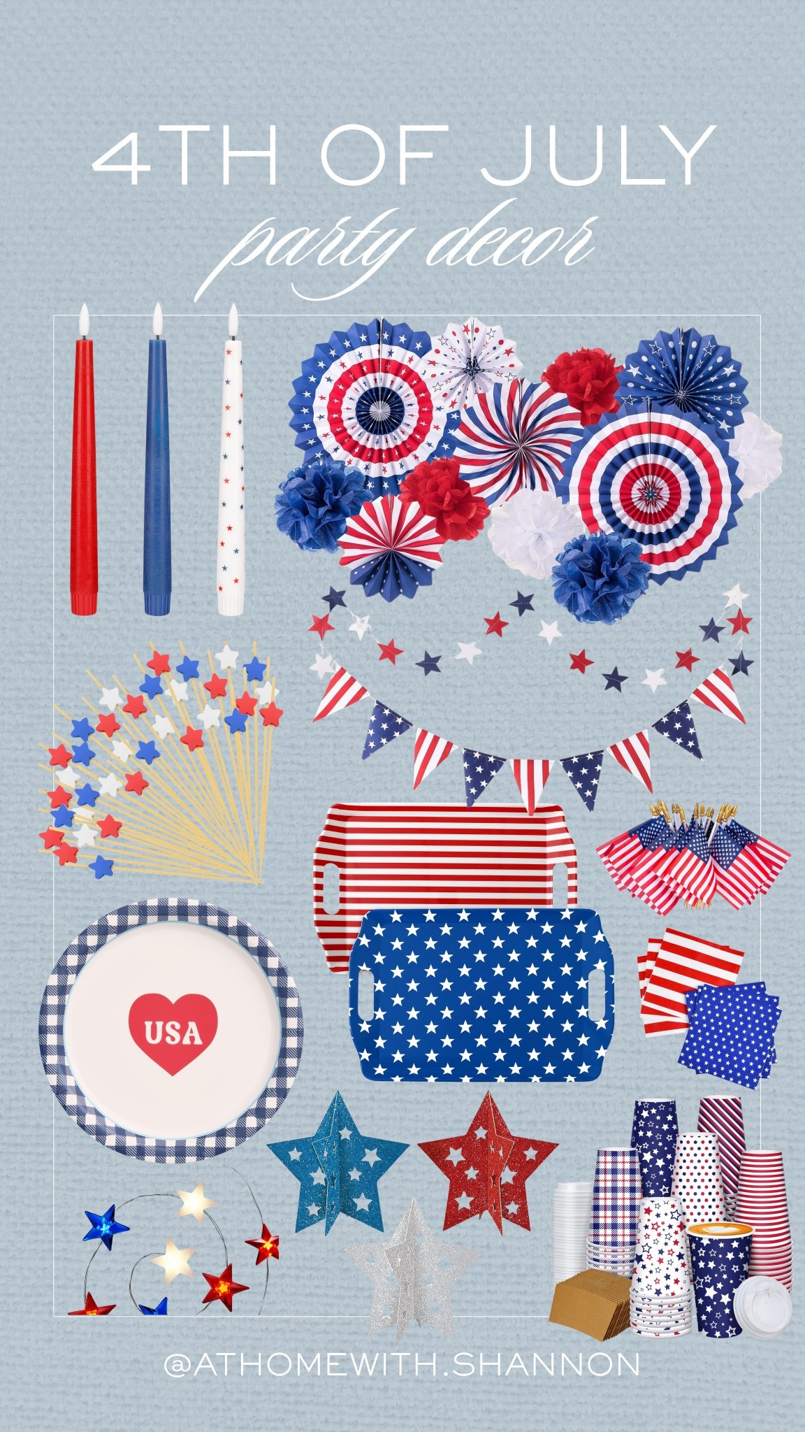 4th of July 🇺🇸 Party decor 🎉