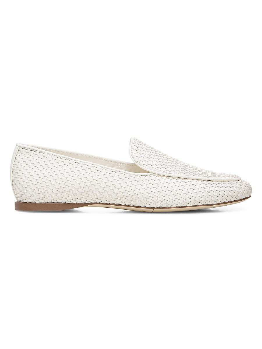 Franco Sarto Women's Jiana Woven Belgian Loafers - White - Size 8.5 | Saks Fifth Avenue OFF 5TH